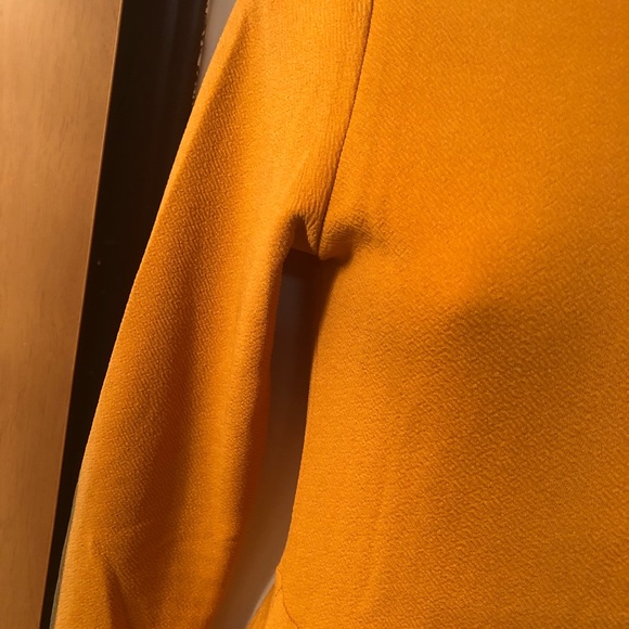 Woman’s fall mustard yellow Mock neck long sleeve shein dress - Picture 6 of 13